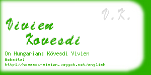 vivien kovesdi business card